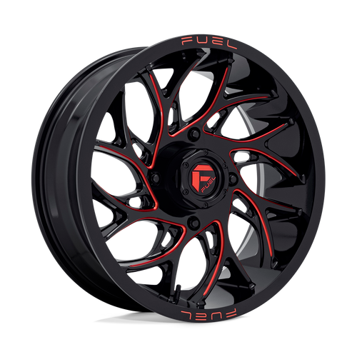 Fuel UTV D779 RUNNER UTV 4X156 22X7 +0 GLOSS BLACK MILLED CANDY RED