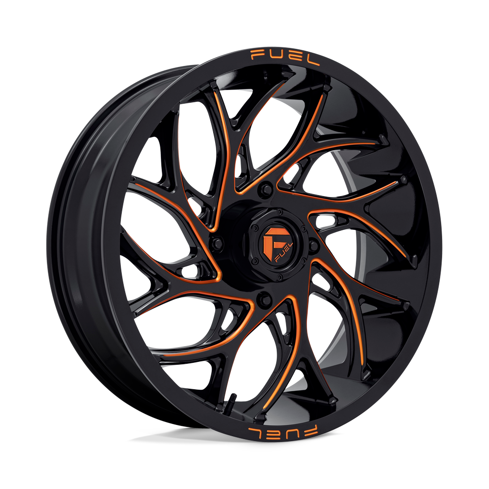 Fuel UTV D780 RUNNER UTV 4X156 20X7 +13 GLOSS BLACK MILLED ORANGE