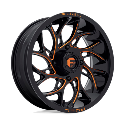Fuel UTV D780 RUNNER UTV 4X137 22X7 +0 GLOSS BLACK MILLED ORANGE