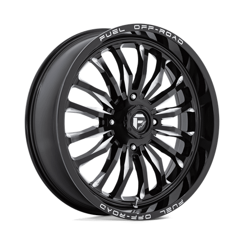 Fuel UTV D821 ARC UTV 4X137 22X7 +13 GLOSS BLACK MILLED