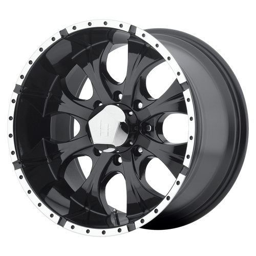Helo HE791 MAXX 8X165.1 16X8 +0 GLOSS BLACK MACHINED