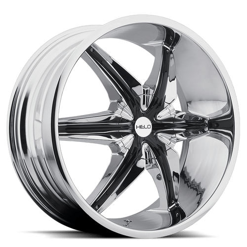 Helo HE866 5X115/5X139.7 20X8.5 +10 CHROME PLATED WITH GLOSS BLACK ACCENTS