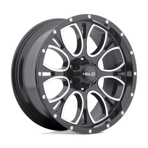 Helo HE879 8X165.1 17X9 -12 GLOSS BLACK MACHINED