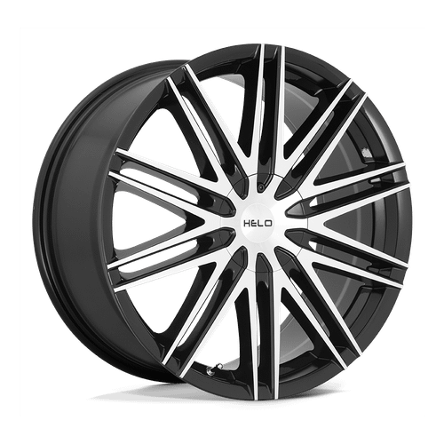 Helo HE880 5X110/5X114.3 16X7 +42 GLOSS BLACK MACHINED FACE