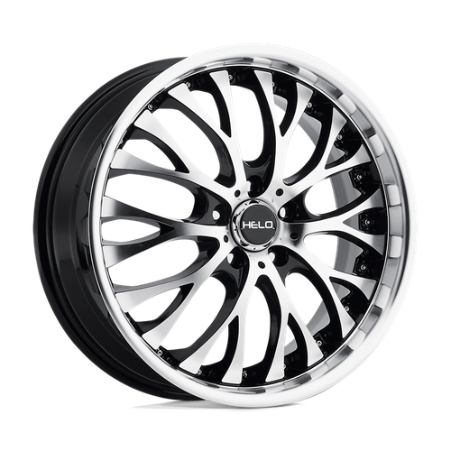 Helo HE890 5X115 20X10 +20 GLOSS BLACK MACHINED FACE