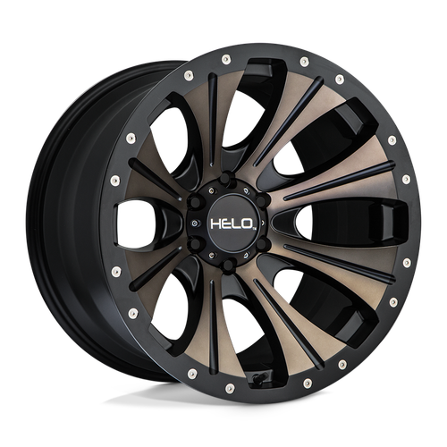 Helo HE901 8X165.1 20X9 -12 SATIN BLACK DARK TINT