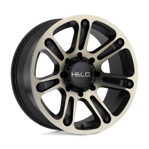 Helo HE904 8X170 20X10 -18 SATIN BLACK MACHINED DARK TINT