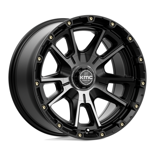KMC KM100 SYNC 5X127/5X139.7 20X9 +0 SATIN BLACK WITH GRAY TINT