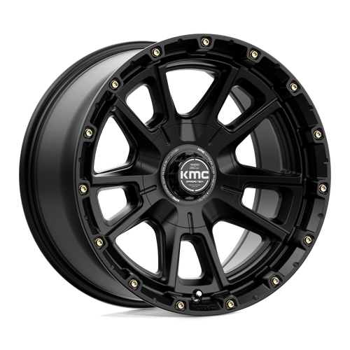 KMC KM100 SYNC 5X127/5X139.7 17X9 +0 SATIN BLACK
