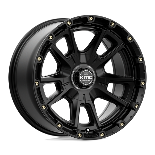 KMC KM100 SYNC 5X127/5X139.7 17X9 +18 SATIN BLACK
