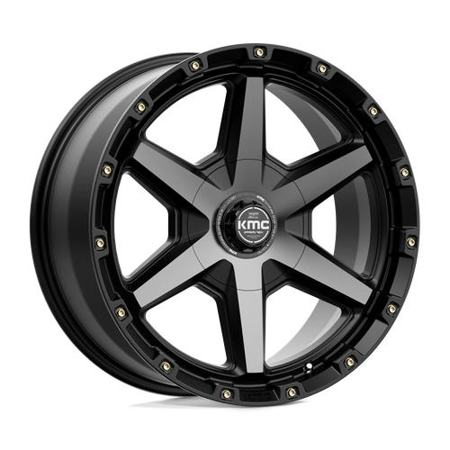 KMC KM101 TEMPO 6X135/6X139.7 20X9 +18 SATIN BLACK WITH GRAY TINT