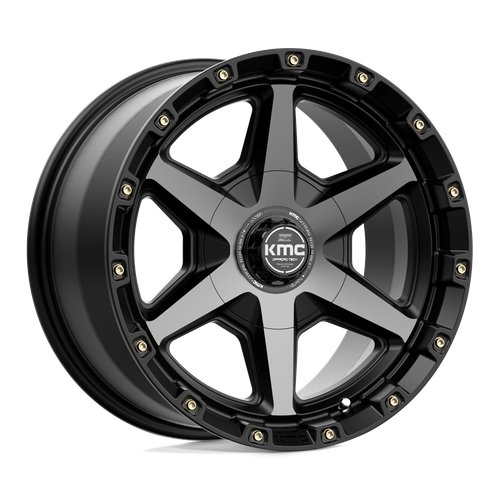 KMC KM101 TEMPO 6X135/6X139.7 17X9 +18 SATIN BLACK WITH GRAY TINT