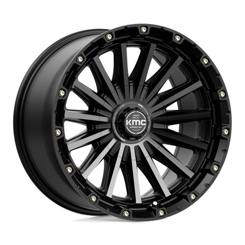 KMC KM102 SIGNAL 5X127/5X139.7 20X9 +18 SATIN BLACK WITH GRAY TINT