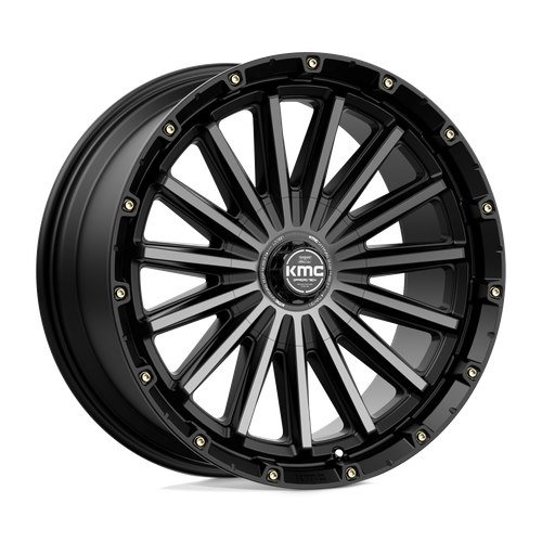 KMC KM102 SIGNAL 6X135/6X139.7 20X9 +18 SATIN BLACK WITH GRAY TINT