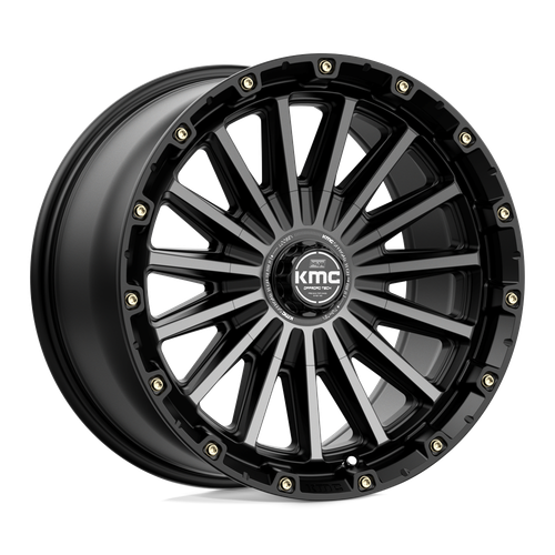 KMC KM102 SIGNAL 6X114.3/6X139.7 17X9 +18 SATIN BLACK WITH GRAY TINT