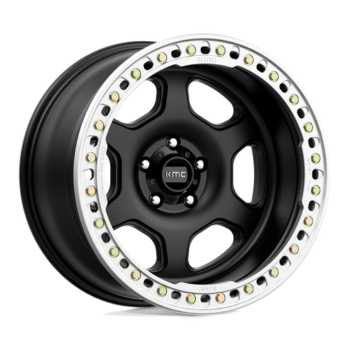 KMC KM233 HEX BEADLOCK 5X127 20X10 -48 SATIN BLACK