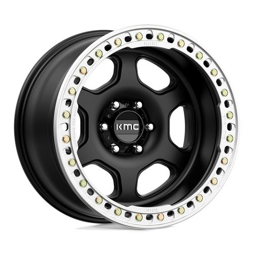 KMC KM233 HEX BEADLOCK 6X139.7 20X10 -48 SATIN BLACK