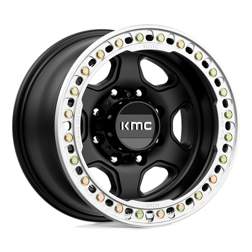 KMC KM233 HEX BEADLOCK 8X165.1 17X9 -38 SATIN BLACK