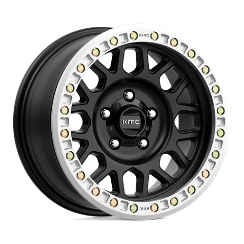 KMC KM234 GRENADE DESERT BEADLOCK 8X165.1 17X8.5 +0 SATIN BLACK