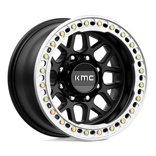 KMC KM235 GRENADE CRAWL BEADLOCK 8X165.1 17X9 -38 SATIN BLACK