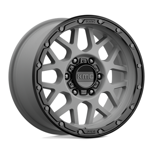 KMC KM535 GRENADE OFF-ROAD 6X114.3 17X9 +18 MATTE GRAY MATTE BLACK LIP