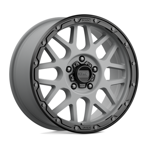 KMC KM535 GRENADE OFF-ROAD 5X127 18X8.5 +35 MATTE GRAY MATTE BLACK LIP