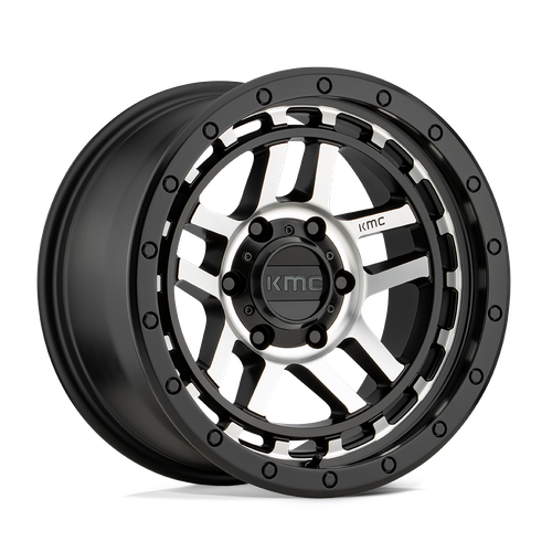 KMC KM540 RECON 6X114.3 17X8.5 +18 SATIN BLACK MACHINED
