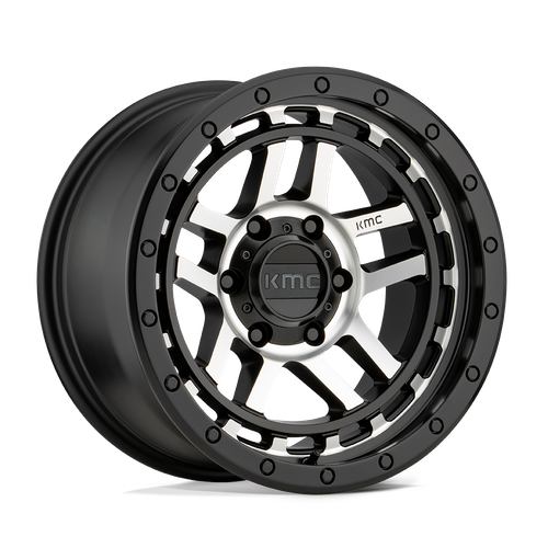 KMC KM540 RECON 6X120 17X8.5 +18 SATIN BLACK MACHINED
