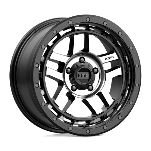 KMC KM540 RECON 5X150 18X8.5 +18 SATIN BLACK MACHINED