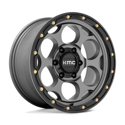 KMC KM541 DIRTY HARRY 6X114.3 17X8.5 +18 SATIN GRAY WITH BLACK LIP