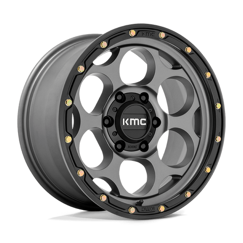 KMC KM541 DIRTY HARRY 8X170 17X8.5 +0 SATIN GRAY WITH BLACK LIP