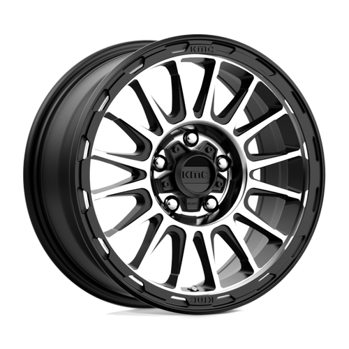 KMC KM542 IMPACT 8X180 17X8.5 +0 SATIN BLACK MACHINED