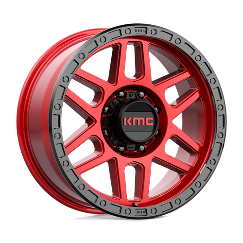 KMC KM544 MESA 8X180 20X9 +0 CANDY RED WITH BLACK LIP