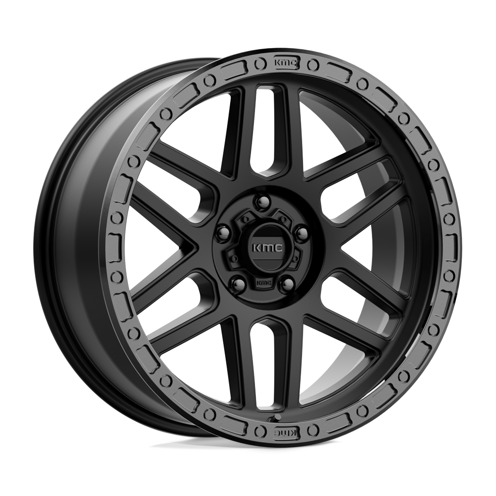 KMC KM544 MESA 5X127 17X9 -12 SATIN BLACK WITH GLOSS BLACK LIP