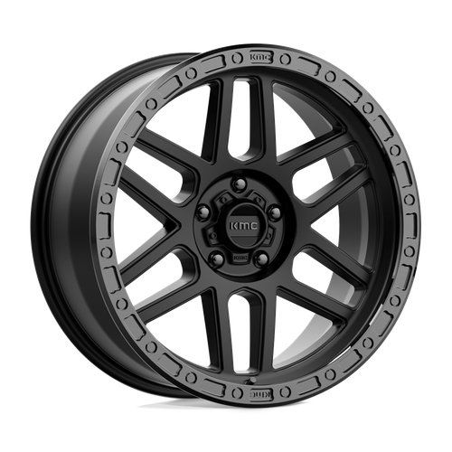 KMC KM544 MESA 5X150 17X9 -12 SATIN BLACK WITH GLOSS BLACK LIP