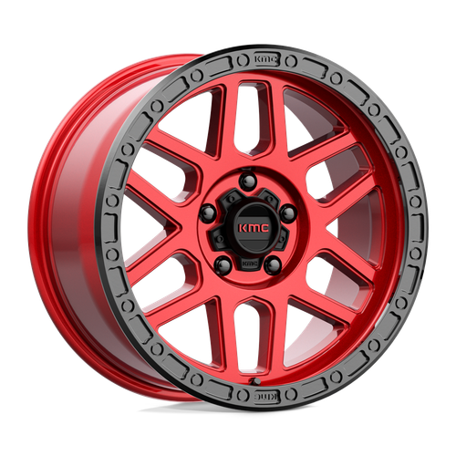 KMC KM544 MESA 5X150 17X9 -12 CANDY RED WITH BLACK LIP