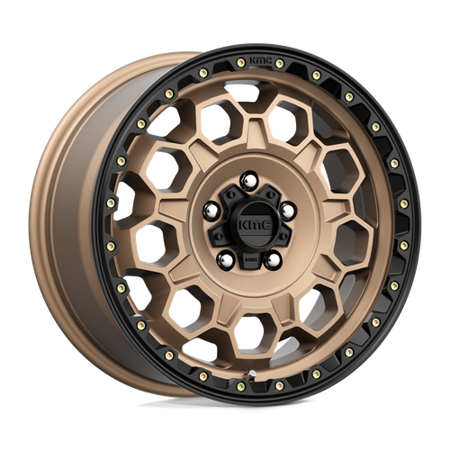 KMC KM545 TREK 5X114.3 17X8 +35 MATTE BRONZE WITH BLACK LIP