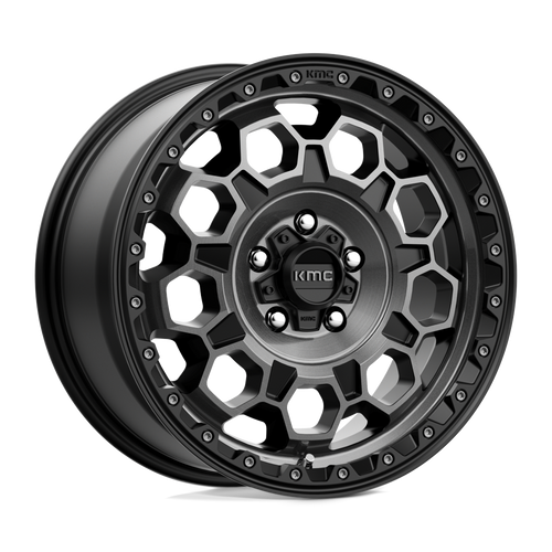KMC KM545 TREK 5X108 17X8 +38 SATIN BLACK WITH GRAY TINT
