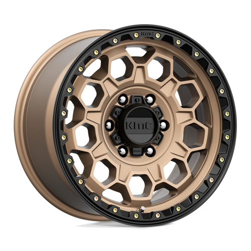 KMC KM545 TREK 6X139.7 17X9 +18 MATTE BRONZE WITH BLACK LIP
