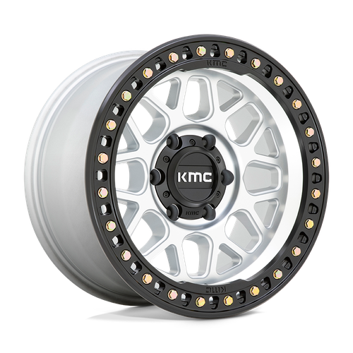 KMC KM549 GRS 6X120 17X8.5 +0 MACHINED WITH SATIN BLACK LIP