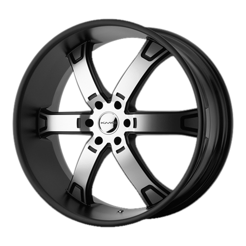 KMC KM671 Brodie 20in Black, Chrome | ThreePiece.us