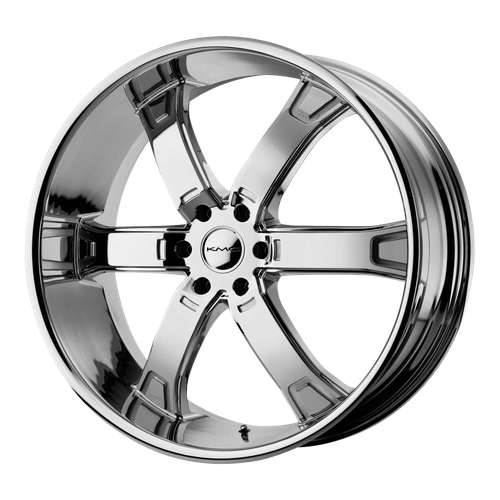KMC KM671 Brodie 20in Black, Chrome | ThreePiece.us