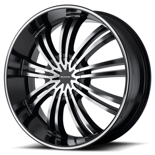 KMC KM682 SPIDER 5X114.3/5X127 20X8.5 +35 GLOSS BLACK MACHINED