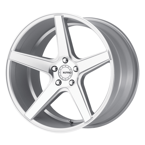 KMC KM685 DISTRICT 5X120 20X9 +25 SILVER MACHINED