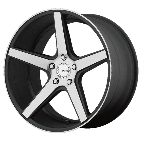 KMC KM685 DISTRICT 5X120 18X8 +38 SATIN BLACK MACHINED FACE