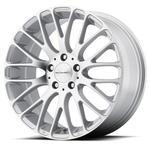 KMC KM693 MAZE 5X108 17X7 +45 SILVER W/ MACHINED FACE