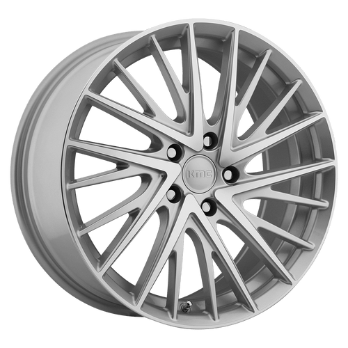 KMC KM697 NEWTON 5X114.3 18X8 +40 SILVER MACHINED - Threepieceus