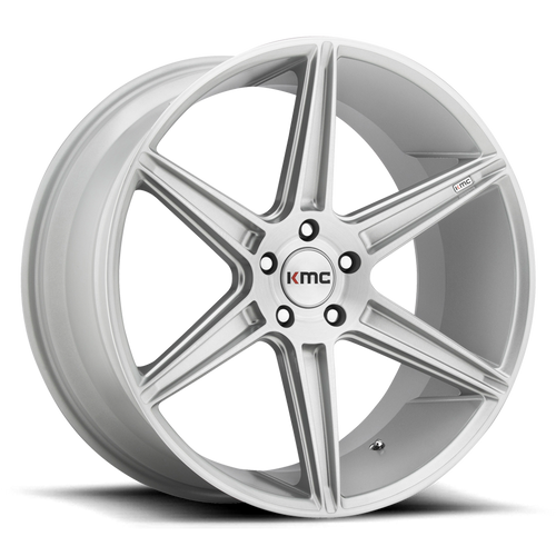 KMC KM711 PRISM 5X120 22X10.5 +40 BRUSHED SILVER
