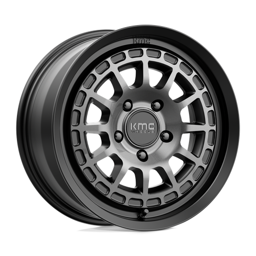 KMC KM719 CANYON 5X114.3 17X8 +35 SATIN BLACK WITH GRAY TINT