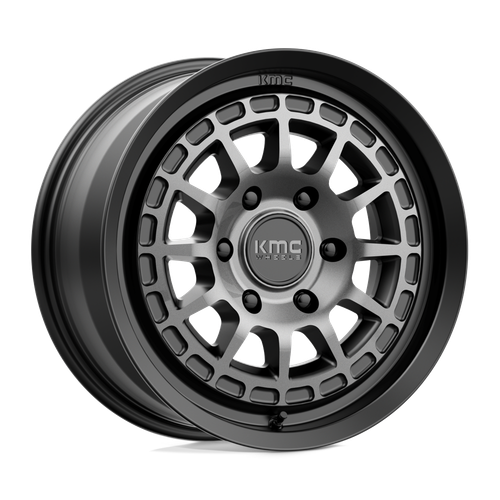 KMC KM719 CANYON 6X139.7 17X8 +35 SATIN BLACK WITH GRAY TINT